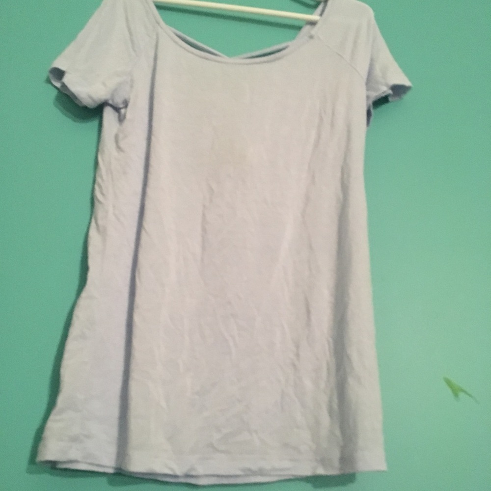Shirt with criss cross back